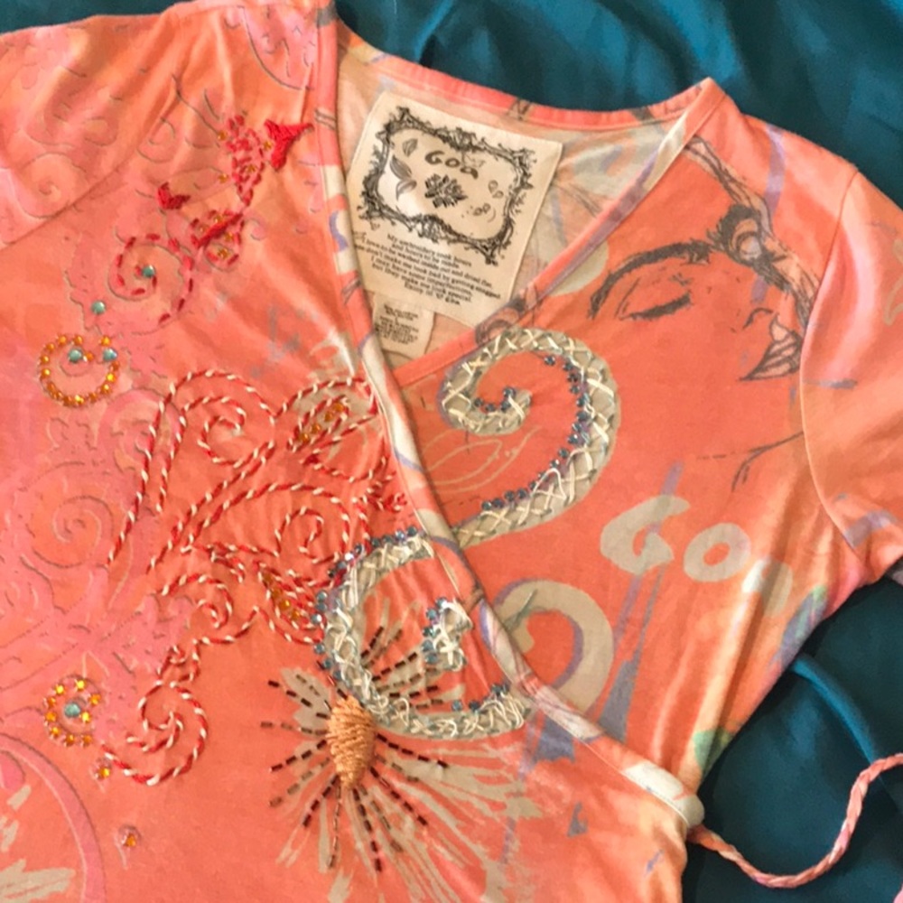 Goa Hand-Embroidered surplice top M / L